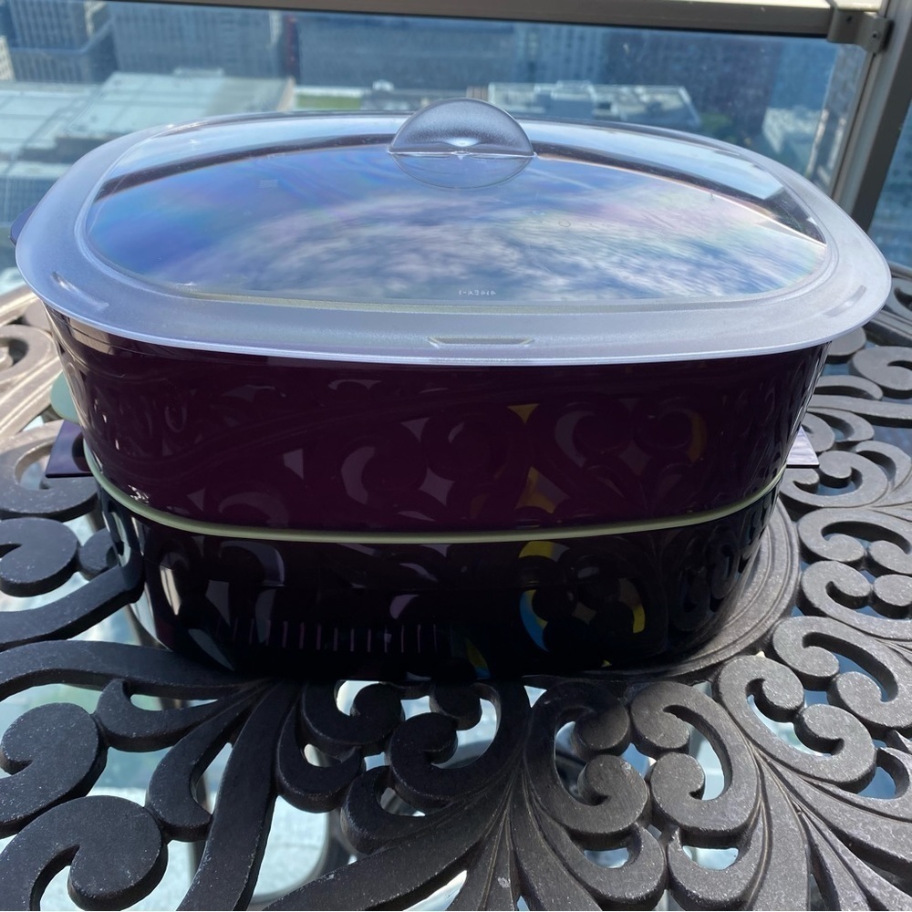 Tupperware - Oval Stack Cooker Microwave Meal Maker Set